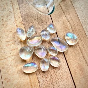 Shop Angel Aura Quartz Stones & Crystals! Angel Aura Quartz Tumbled Crystals | Natural genuine stones & crystals in various shapes & sizes. Buy raw cut, tumbled, or polished gemstones for making jewelry or crystal healing energy vibration raising reiki stones. #crystals #gemstones #crystalhealing #crystalsandgemstones #energyhealing #affiliate #ad