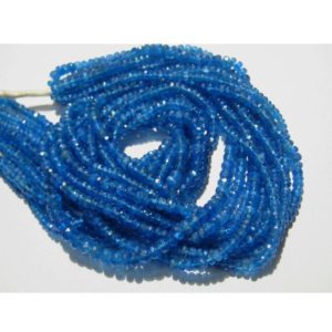 Shop Apatite Faceted Beads! Apatite – Blue Apatite Gem Stones – Faceted Rondelle Beads – 3mm Faceted Beads – 14 InchStrand | Natural genuine faceted Apatite beads for beading and jewelry making.  #jewelry #beads #beadedjewelry #diyjewelry #jewelrymaking #beadstore #beading #affiliate #ad
