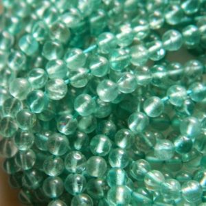 Shop Apatite Round Beads! Apatite Smooth Round Beads, Blue Apatite Beads, Green Apatite, 3.5mm Beads, 13 Inch Strand, Sold As 1 Strand/5 Strand, GFJP | Natural genuine round Apatite beads for beading and jewelry making.  #jewelry #beads #beadedjewelry #diyjewelry #jewelrymaking #beadstore #beading #affiliate #ad
