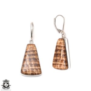 Aragonite 925 Sterling Silver Dangle & Drop Lever back Earrings E276 | Natural genuine Aragonite earrings. Buy crystal jewelry, handmade handcrafted artisan jewelry for women.  Unique handmade gift ideas. #jewelry #beadedearrings #beadedjewelry #gift #shopping #handmadejewelry #fashion #style #product #earrings #affiliate #ad