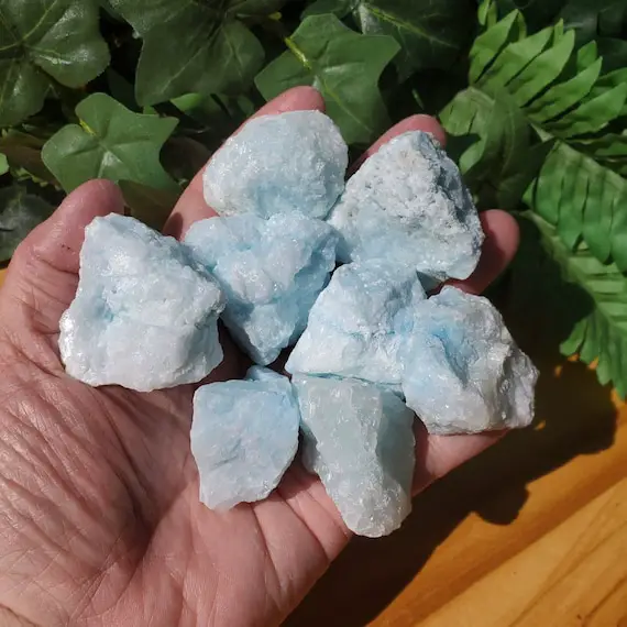 Blue Aragonite For Nurturing And Clarity, Stone For Relieving Stress, Emotion Calming Stone, Healing Stone For Beginners, Rough Aragonite