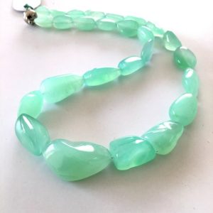 Shop Chrysoprase Chip & Nugget Beads! Australian Chrysoprase Smooth Tumbles ( 300.40 Carats) 1 Strand Natural Gemstone | Natural genuine chip Chrysoprase beads for beading and jewelry making.  #jewelry #beads #beadedjewelry #diyjewelry #jewelrymaking #beadstore #beading #affiliate #ad