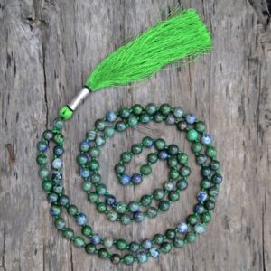 Shop Azurite Necklaces! Azurite Mala, Third Eye Necklace, Azurite Necklace, 108 Mala Beads, Yoga Gifts, Prayer Beads | Natural genuine Azurite necklaces. Buy crystal jewelry, handmade handcrafted artisan jewelry for women.  Unique handmade gift ideas. #jewelry #beadednecklaces #beadedjewelry #gift #shopping #handmadejewelry #fashion #style #product #necklaces #affiliate #ad