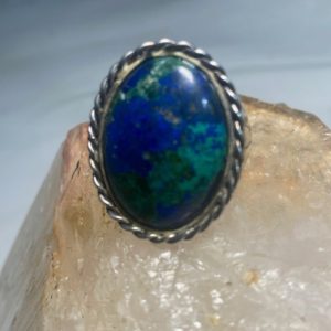 Shop Azurite Rings! Azurite? ring Kabana southwest sterling silver women men size 10.75 | Natural genuine Azurite rings, simple unique handcrafted gemstone rings. #rings #jewelry #shopping #gift #handmade #fashion #style #affiliate #ad