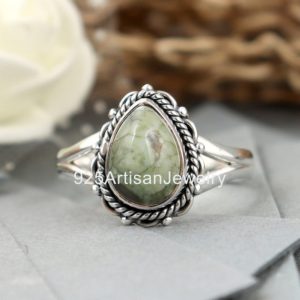 Shop Rainforest Jasper Rings! Best Sale ! Rain forest Jasper Ring, Gemstone Ring, Handmade Ring, 925 Silver Ring, Jasper Stone Ring, Women Ring, Gift For Her Ring | Natural genuine Rainforest Jasper rings, simple unique handcrafted gemstone rings. #rings #jewelry #shopping #gift #handmade #fashion #style #affiliate #ad