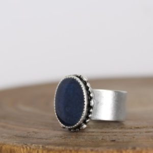 Shop Azurite Rings! Blue Azurite Ring – Adjustable Ring – Third Eye Chakra Ring | Natural genuine Azurite rings, simple unique handcrafted gemstone rings. #rings #jewelry #shopping #gift #handmade #fashion #style #affiliate #ad