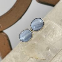 Natural Blue Lace Agate Earrings – Sterling Silver Earrings – Natural Blue Lace Agate Stud Earrings | Natural genuine Gemstone jewelry. Buy crystal jewelry, handmade handcrafted artisan jewelry for women.  Unique handmade gift ideas. #jewelry #beadedjewelry #beadedjewelry #gift #shopping #handmadejewelry #fashion #style #product #jewelry #affiliate #ad
