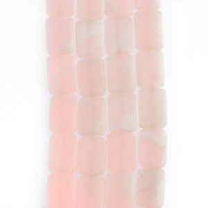 Shop Pink Calcite Beads! Calcite 20x15mm Rectangle Beads, Pink Precious Stones, DIY Homemade Necklace, Natural Beads, Jewelry making, Gemstones Beads | Natural genuine other-shape Pink Calcite beads for beading and jewelry making.  #jewelry #beads #beadedjewelry #diyjewelry #jewelrymaking #beadstore #beading #affiliate #ad