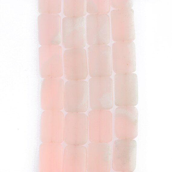 Calcite 20x15mm Rectangle Beads, Pink Precious Stones, Diy Homemade Necklace, Natural Beads, Jewelry Making, Gemstones Beads
