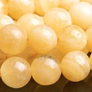 Genuine Natural Calcite Gemstone Beads 9-10MM Honey Yellow Round AA Quality Loose Beads (116699) | Natural genuine beads Array beads for beading and jewelry making.  #jewelry #beads #beadedjewelry #diyjewelry #jewelrymaking #beadstore #beading #affiliate #ad