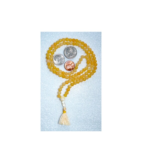 Natural Carnelian Handmade Mala Beads Necklace - Energized Karma Nirvana Meditation 6 Mm 108 Prayer Beads For Awakening Chakra Kundalini
