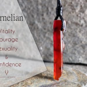 Carnelian Pendant, Healing Crystal Necklace, Yoga Jewelry for Men, Spiritual Gifts for Boyfriend | Natural genuine Carnelian pendants. Buy handcrafted artisan men's jewelry, gifts for men.  Unique handmade mens fashion accessories. #jewelry #beadedpendants #beadedjewelry #shopping #gift #handmadejewelry #pendants #affiliate #ad
