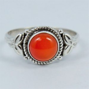 Shop Carnelian Rings! Awesome Natural Sterling Silver CARNELIAN Ring, Silver Ring, Gift For Her, Unique Gift Ring, Designer Ring, Gemstone Ring, Handmade Ring, | Natural genuine Carnelian rings, simple unique handcrafted gemstone rings. #rings #jewelry #shopping #gift #handmade #fashion #style #affiliate #ad