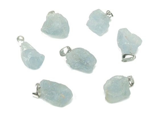 Celestite Pendant - Crystal Pendant – Natural Necklaces - Jewelry Making Supplies - Nc1056