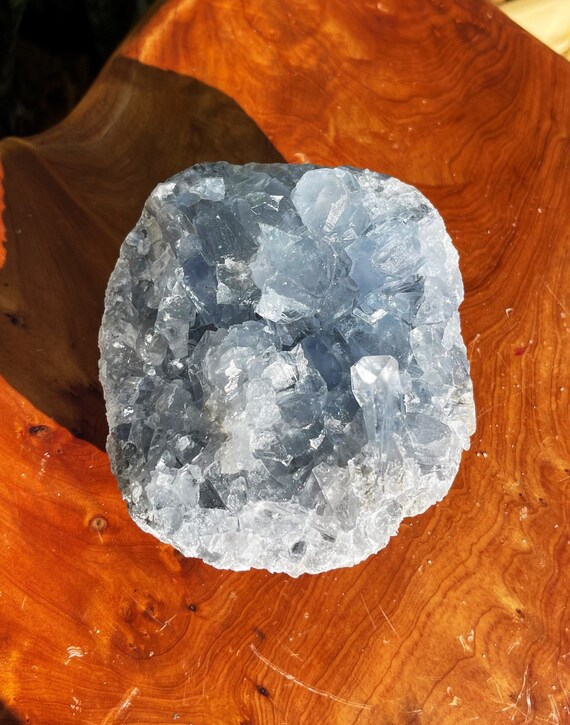 Celestite Geode - Throat Chakra Crystal (healing Crystal)