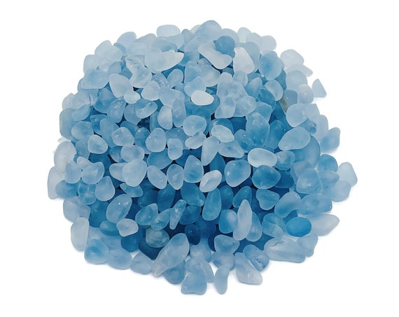 Celestite Chips – Crystal Chips – Semi Tumbled Chips - Bulk Crystal - 5-10mm  - Cp1095