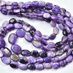Shop Charoite Chip & Nugget Beads! Charoite Nuggets Beads – 16 inches – Natural Smooth Charoite Nuggets Beads – Size is 8×5 – 9×11 mm #834 | Natural genuine chip Charoite beads for beading and jewelry making.  #jewelry #beads #beadedjewelry #diyjewelry #jewelrymaking #beadstore #beading #affiliate #ad