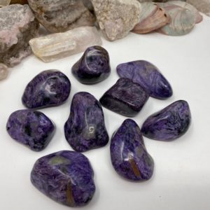 Charoite Polished Tumbles, charoite, charoite polished, charoite tumble, tumbled charoite, polished charoite, chariot stone, tumbles, | Natural genuine stones & crystals in various shapes & sizes. Buy raw cut, tumbled, or polished gemstones for making jewelry or crystal healing energy vibration raising reiki stones. #crystals #gemstones #crystalhealing #crystalsandgemstones #energyhealing #affiliate #ad