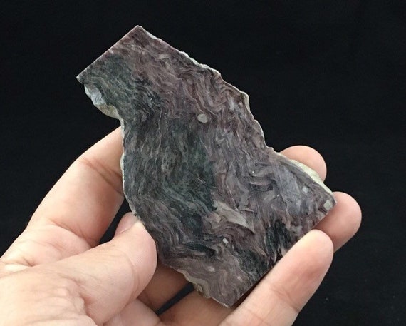 Charoite Rough Stone, Charoite Cabochon Rough, Charoite Natural Crystal, Healing Crystal Charoite / 81 Grams