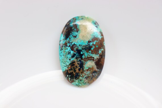 Natural Chrysocolla Cabochon, Gemstone, Chrysocolla Loose Stone, Cabochon, Pocket Stone, Jewelry Making, Crystal Cabochon, Green Stone,