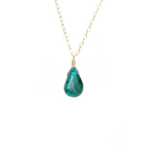Shop Chrysocolla Necklaces! Green crystal necklace, Chrysocolla necklace, chakra necklace, healing crystal, green mineral, boho necklace, 14k gold filled chain | Natural genuine Chrysocolla necklaces. Buy crystal jewelry, handmade handcrafted artisan jewelry for women.  Unique handmade gift ideas. #jewelry #beadednecklaces #beadedjewelry #gift #shopping #handmadejewelry #fashion #style #product #necklaces #affiliate #ad