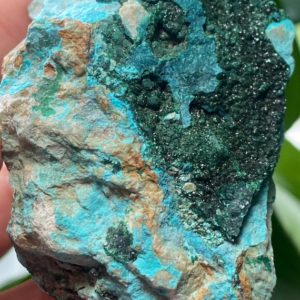 Shop Chrysocolla Stones & Crystals! Sparkly Druzy Malachite Chrysocolla Raw Mineral Specimen Congo 122g | Natural genuine stones & crystals in various shapes & sizes. Buy raw cut, tumbled, or polished gemstones for making jewelry or crystal healing energy vibration raising reiki stones. #crystals #gemstones #crystalhealing #crystalsandgemstones #energyhealing #affiliate #ad