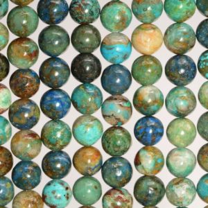 Shop Chrysocolla Round Beads! 6MM Genuine Shattuckite Chrysocolla Gemstone Grade AA Round Beads 15.5 inch Full Strand (80007160-A245) | Natural genuine round Chrysocolla beads for beading and jewelry making.  #jewelry #beads #beadedjewelry #diyjewelry #jewelrymaking #beadstore #beading #affiliate #ad