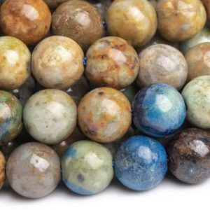 Shop Chrysocolla Round Beads! Genuine Natural Chrysocolla Gemstone Beads 6MM Brown Round B Quality Loose Beads (120633) | Natural genuine round Chrysocolla beads for beading and jewelry making.  #jewelry #beads #beadedjewelry #diyjewelry #jewelrymaking #beadstore #beading #affiliate #ad