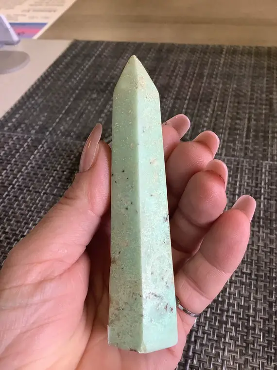 Chrysoprase Crystal Point From Indonesia