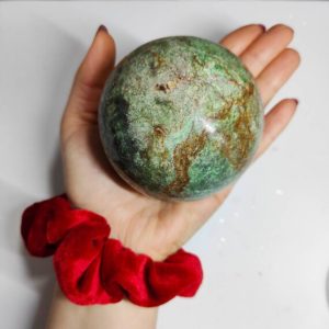 Shop Chrysoprase Shapes! Natural Chrysoprase Sphere | Natural genuine stones & crystals in various shapes & sizes. Buy raw cut, tumbled, or polished gemstones for making jewelry or crystal healing energy vibration raising reiki stones. #crystals #gemstones #crystalhealing #crystalsandgemstones #energyhealing #affiliate #ad