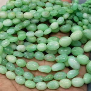 Shop Chrysoprase Bead Shapes! 14 Inches Strand,Finest Quality,Natural Chrysoprase Smooth Oval Beads,Size 7-11mm | Natural genuine other-shape Chrysoprase beads for beading and jewelry making.  #jewelry #beads #beadedjewelry #diyjewelry #jewelrymaking #beadstore #beading #affiliate #ad