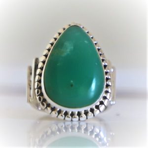 Shop Chrysoprase Rings! Natural Chrysoprase Ring, 925 Sterling Silver, Chrysoprase Jewelry,Beautiful Ring,Natural Stone Chrysoprase, Green Stone Ring,Christmas Gift | Natural genuine Chrysoprase rings, simple unique handcrafted gemstone rings. #rings #jewelry #shopping #gift #handmade #fashion #style #affiliate #ad