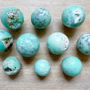 Shop Chrysoprase Shapes! Chrysoprase Sphere (Prase Opal) || Indonesia | Natural genuine stones & crystals in various shapes & sizes. Buy raw cut, tumbled, or polished gemstones for making jewelry or crystal healing energy vibration raising reiki stones. #crystals #gemstones #crystalhealing #crystalsandgemstones #energyhealing #affiliate #ad