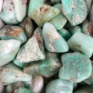 Shop Tumbled Chrysoprase Crystals & Pocket Stones! Chrysoprase Tumble | Natural genuine stones & crystals in various shapes & sizes. Buy raw cut, tumbled, or polished gemstones for making jewelry or crystal healing energy vibration raising reiki stones. #crystals #gemstones #crystalhealing #crystalsandgemstones #energyhealing #affiliate #ad