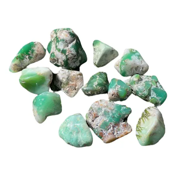 Reiki Charged Chrysoprase Tumble Stone, Taurus, May, Chrysoprase, Tumbled Chrysoprase, Chrysoprase Crystal,  Green Tumble Stone
