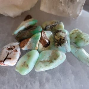 Shop Tumbled Chrysoprase Crystals & Pocket Stones! Chrysoprase Tumbled Stone, Chrysoprase Tumble, A Grade Chrysoprase, Pocket Stone, Carry Stone | Natural genuine stones & crystals in various shapes & sizes. Buy raw cut, tumbled, or polished gemstones for making jewelry or crystal healing energy vibration raising reiki stones. #crystals #gemstones #crystalhealing #crystalsandgemstones #energyhealing #affiliate #ad