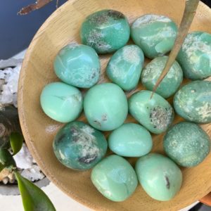 Shop Chrysoprase Stones & Crystals! Chrysoprase Tumbled Stone Tumble Chrysoprase Pebble Polished Pocket Stone | Natural genuine stones & crystals in various shapes & sizes. Buy raw cut, tumbled, or polished gemstones for making jewelry or crystal healing energy vibration raising reiki stones. #crystals #gemstones #crystalhealing #crystalsandgemstones #energyhealing #affiliate #ad