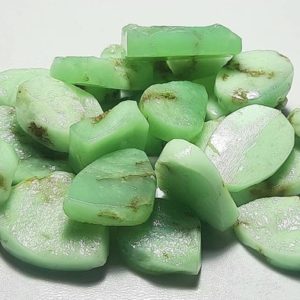 Shop Raw & Rough Chrysoprase Stones! Chrysoprase Unpolished Douzy Rough Gemstone,Chrysoprase Specimen,Chrysoprase raw material,Chrysoprase Douzy Slice,Chrysoprase Douzy Gemstone | Natural genuine stones & crystals in various shapes & sizes. Buy raw cut, tumbled, or polished gemstones for making jewelry or crystal healing energy vibration raising reiki stones. #crystals #gemstones #crystalhealing #crystalsandgemstones #energyhealing #affiliate #ad