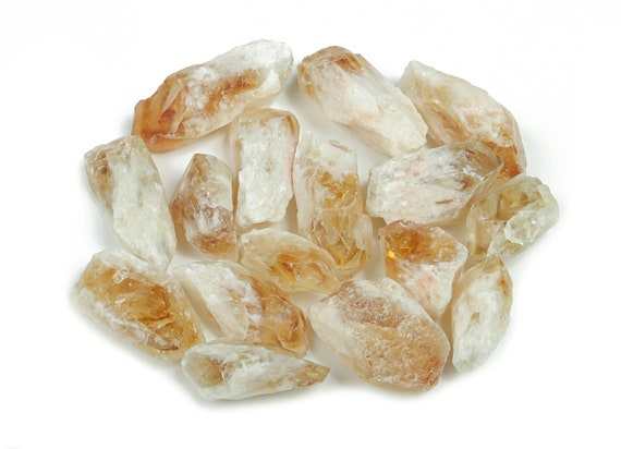 Citrine Points - Natural Raw Citrine Chunk – Orange Crystal – Healing Stone – Citrine Fairy Stone – Ra1037