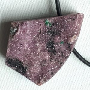 Shop Pink Calcite Necklaces! Kobaltcalcit mit Lederband. | Natural genuine Pink Calcite necklaces. Buy crystal jewelry, handmade handcrafted artisan jewelry for women.  Unique handmade gift ideas. #jewelry #beadednecklaces #beadedjewelry #gift #shopping #handmadejewelry #fashion #style #product #necklaces #affiliate #ad