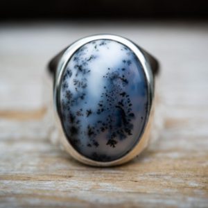 Shop Dendritic Agate Rings! Dendritic Agate Ring 7.5 – Merlinite Ring Size 7.5 – Merlinite Unisex Ring – Mens Agate Ring Men's Merilite Ring – Agate Ring Mens Jewelry | Natural genuine Dendritic Agate mens fashion rings, simple unique handcrafted gemstone men's rings, gifts for men. Anillos hombre. #rings #jewelry #crystaljewelry #gemstonejewelry #handmadejewelry #affiliate #ad