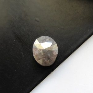 Shop Diamond Faceted Beads! 1 Piece 8.3mm/1.43CTW Natural Grey Oval Shaped Rose Cut Diamond Loose, Faceted Loose Grey Oval Diamond Rose Cut For Ring, DDS601/5 | Natural genuine faceted Diamond beads for beading and jewelry making.  #jewelry #beads #beadedjewelry #diyjewelry #jewelrymaking #beadstore #beading #affiliate #ad