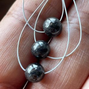 Shop Diamond Round Beads! 6mm To 7mm Natural Grey Black Smooth Polished Round Diamond Beads, Gray Diamond Ball Shaped Beads, Sold As 1 Bead, Dds729 / 13-14 | Natural genuine round Diamond beads for beading and jewelry making.  #jewelry #beads #beadedjewelry #diyjewelry #jewelrymaking #beadstore #beading #affiliate #ad