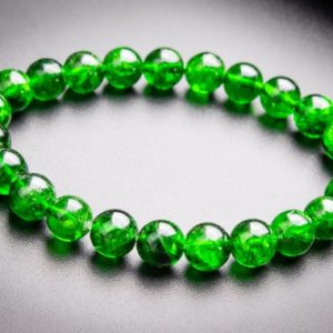 Shop Diopside Bracelets! 23 Pcs – 8mm Transparent Chrome Diopside Bracelet Intense Forest Green Siberian Emerald Aaaaa Genuine Natural Round Gemstone (118547h-4035) | Natural genuine Diopside bracelets. Buy crystal jewelry, handmade handcrafted artisan jewelry for women.  Unique handmade gift ideas. #jewelry #beadedbracelets #beadedjewelry #gift #shopping #handmadejewelry #fashion #style #product #bracelets #affiliate #ad