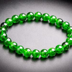 Shop Diopside Bracelets! Genuine Natural Chrome Diopside Beads 7mm Transparent Intense Forest Green Siberian Emerald Round Aaaaa Quality Bracelet (118797h-4070) | Natural genuine Diopside bracelets. Buy crystal jewelry, handmade handcrafted artisan jewelry for women.  Unique handmade gift ideas. #jewelry #beadedbracelets #beadedjewelry #gift #shopping #handmadejewelry #fashion #style #product #bracelets #affiliate #ad