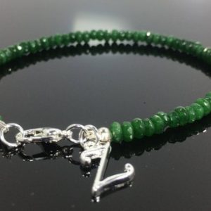 Shop Emerald Bracelets! Emerald Bracelet, Emerald Gemstone Bracelet ,  Birthstone bracelet, Initial Bracelet , Personalized Bracelet | Natural genuine Emerald bracelets. Buy crystal jewelry, handmade handcrafted artisan jewelry for women.  Unique handmade gift ideas. #jewelry #beadedbracelets #beadedjewelry #gift #shopping #handmadejewelry #fashion #style #product #bracelets #affiliate #ad