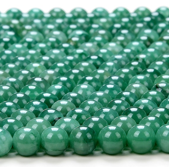 6mm Natural Green Mica Muscovite In Fuchsite Emerald Light Green Gemstone Grade Aaa Round Loose Beads (d260)