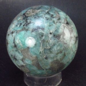 Shop Emerald Shapes! Emerald Sphere Ball From Brazil – 2.2" – 250 Grams | Natural genuine stones & crystals in various shapes & sizes. Buy raw cut, tumbled, or polished gemstones for making jewelry or crystal healing energy vibration raising reiki stones. #crystals #gemstones #crystalhealing #crystalsandgemstones #energyhealing #affiliate #ad