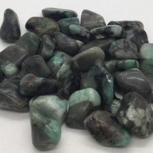 Shop Tumbled Emerald Crystals & Pocket Stones! Emerald Premium Grade A Tiny-Small tumbled stone, Stone of inspiration, Healing Stone, Healing Crystal, Chakra Stone, Spiritual Stone | Natural genuine stones & crystals in various shapes & sizes. Buy raw cut, tumbled, or polished gemstones for making jewelry or crystal healing energy vibration raising reiki stones. #crystals #gemstones #crystalhealing #crystalsandgemstones #energyhealing #affiliate #ad