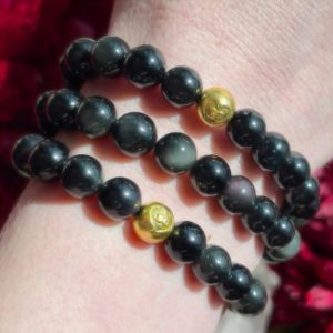 Shop Rainbow Obsidian Jewelry! Emotional Healing Rainbow Obsidian Bracelet | Natural genuine Rainbow Obsidian jewelry. Buy crystal jewelry, handmade handcrafted artisan jewelry for women.  Unique handmade gift ideas. #jewelry #beadedjewelry #beadedjewelry #gift #shopping #handmadejewelry #fashion #style #product #jewelry #affiliate #ad